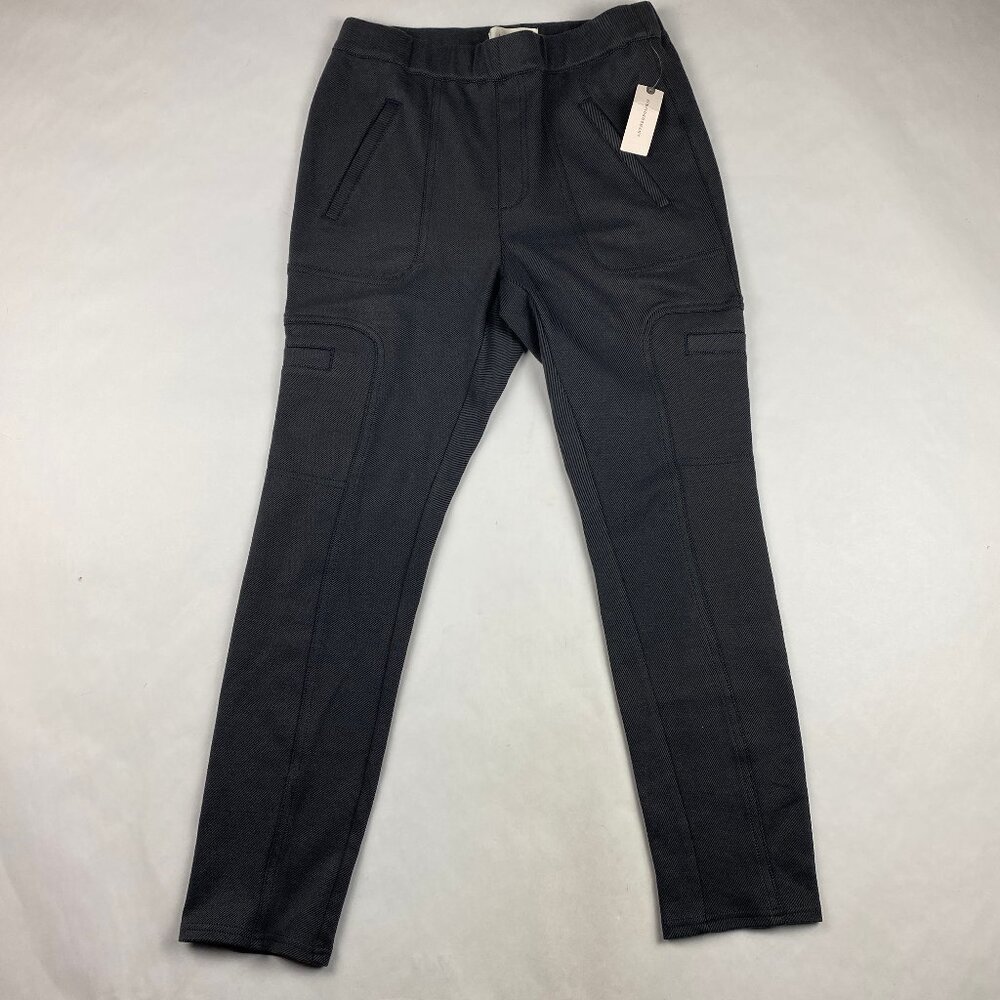 NWT Anthropologie Frankie Trouser Women's Size S Gray Knit Cargo Legging Pants